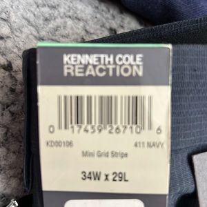 Dark blue with thin pin stripes Kenneth Cole dress pants size 34x29